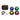 Flat view of all the pieces that come with the SKLZ Reactive Flash on a white background