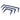 Flat view of set of 3 SKLZ Barstool Putt Path Gates on a white background