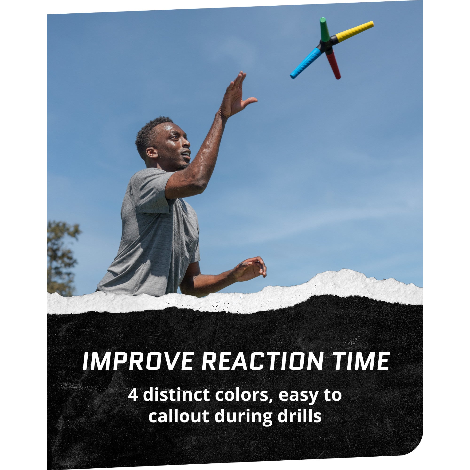 Entraîneur Réaction Sport SKLZ Reactive Catch - Entraîneur De Réaction Et Coordination - Bleu/Rouge/Jaune - Taille Unique Attrape Soleil Entraîneur Réaction Sport SKLZ Reactive Catch - Entraîneur De Réaction Et Coordination - Bleu/Rouge/Jaune - Taille Unique Attrape Soleil